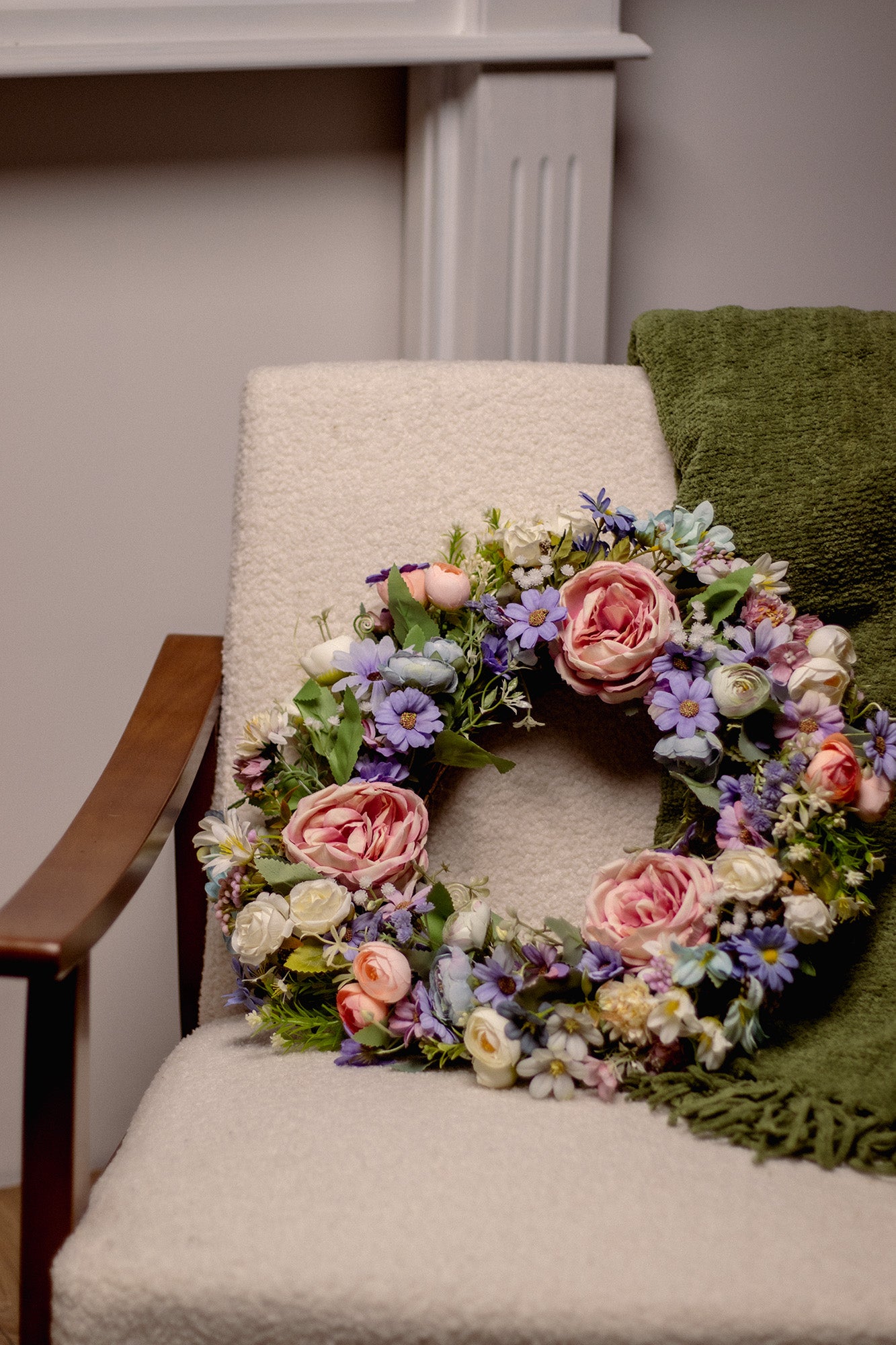 Pink Peonies Wreath