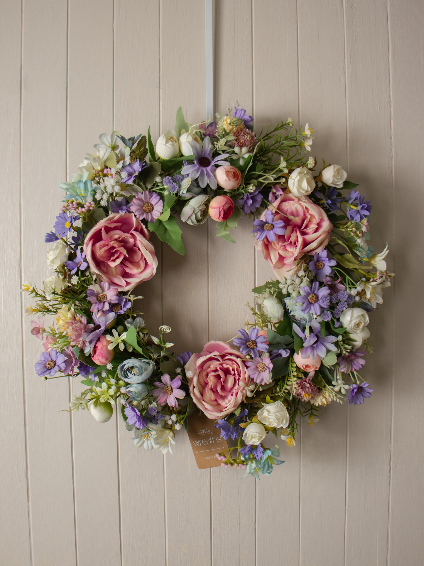 Over Door Wreath Hanger - White