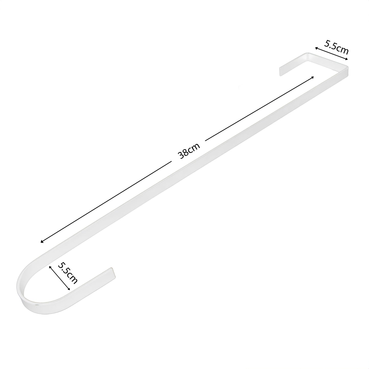Over Door Wreath Hanger - White