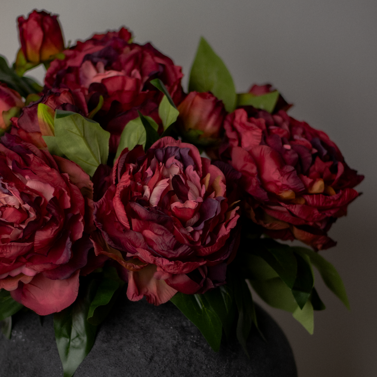 Burgundy Peonies Bunch