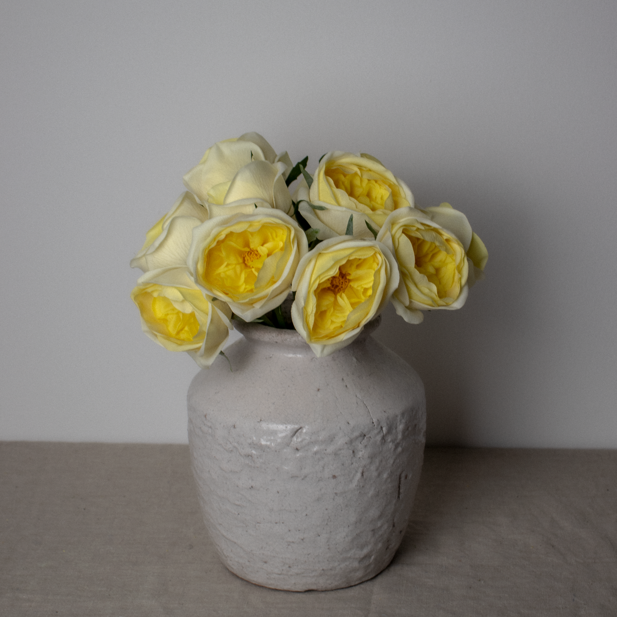 Yellow Austin Rose Bunch