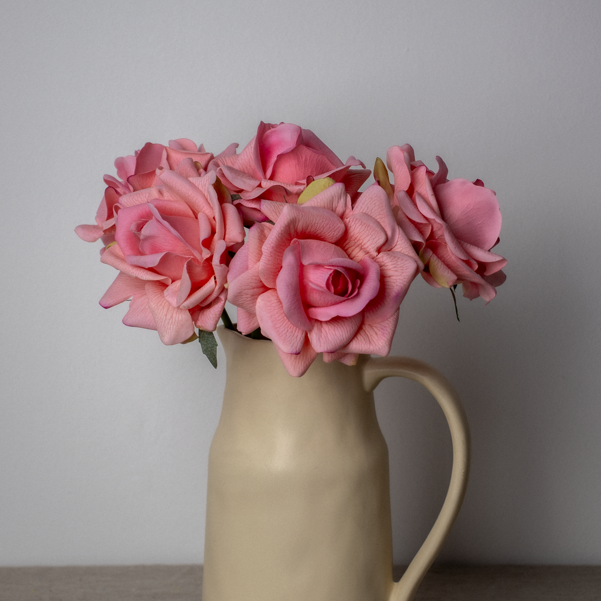 Pink Real Touch Rose Bunch