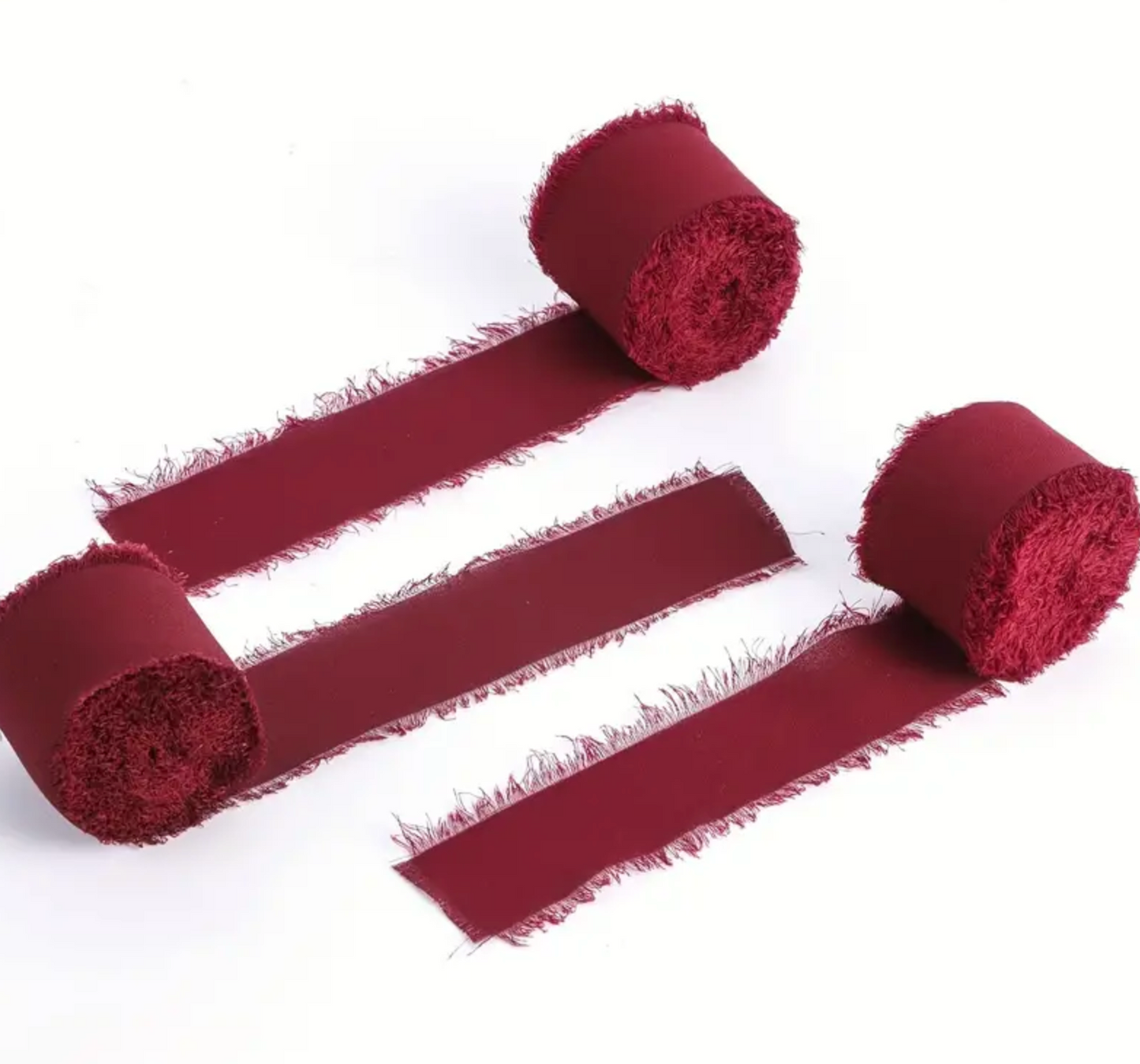 Chiffon Ribbon - Burgundy